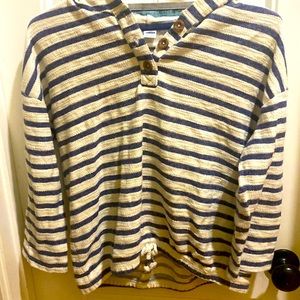 Super Cute Slightly Cropped Nautical Soft Old Navy Girls Hoodie XL